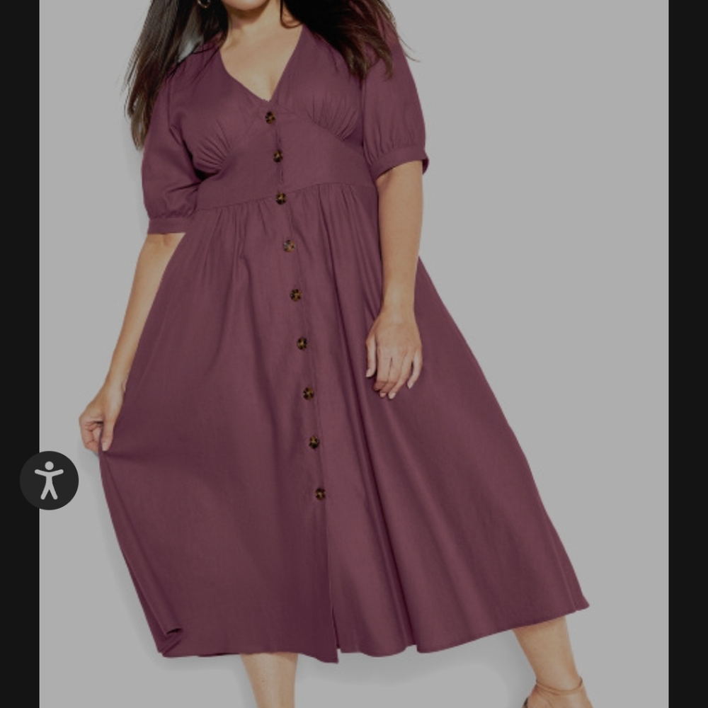 City Chic Sunset Stroll Dress Size 20